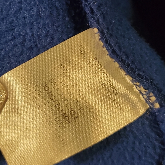 Calvin Klein Womens Plus Royal Blue Fleece Jacket - Picture 3 of 9